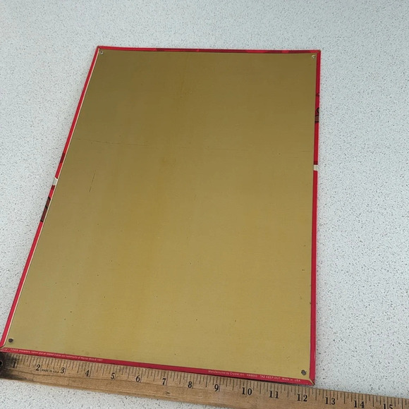 Vintage Taz Tasmanian Devil Tin Metal Keep Out Sign 12.5x17.25” 1997 Looney Tune - Picture 4 of 7